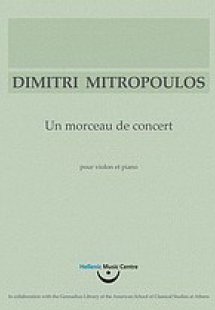 Δημήτρης Μητρόπουλος, Un morceau de concert