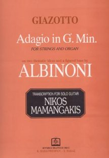 Adagio in G Min for strings and organ