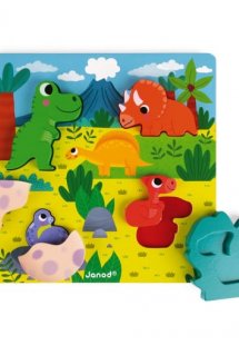 Δεινόσαυροι (παζλ με ενσφηνώματα)