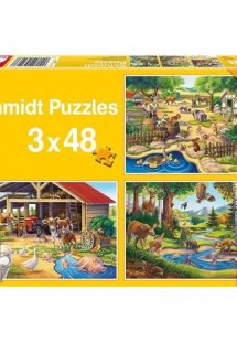 Αγαπημένα μου ζωάκια (3X48κομμάτια)