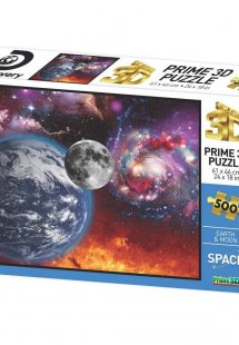 3DΠαζλ Discovery – Earth and Moon (500  κομμάτια)