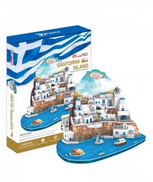 3D Puzzle Santorini Island