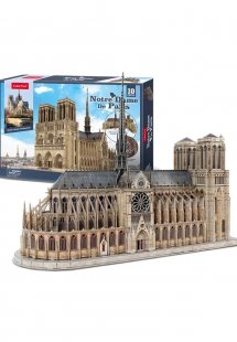 3D Puzzle Notre Dame de Paris  (open and see inside)
