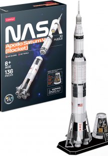3D Puzzle: Apollo Saturn V Rocket