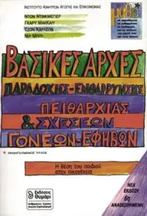 Βασικές αρχές παραδοχής, ενθάρρυνσης, πειθαρχίας και σχέσεων γονέων-εφήβων