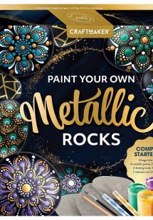 Paint your own Μetallic rocks