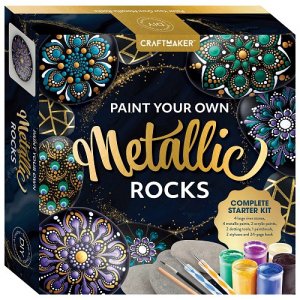 Paint your own Μetallic rocks