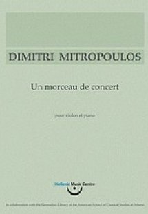 Δημήτρης Μητρόπουλος, Un morceau de concert