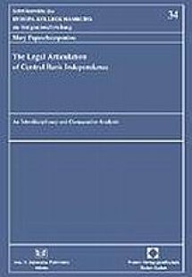 The Legal Articulation of Central Bank Independence