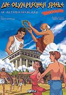 Die Olympischen speile in Altgriechenland in comics