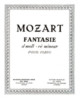 Wolfgang Amadeus Mozart - Fantasy In D Minor Kv 397-385g